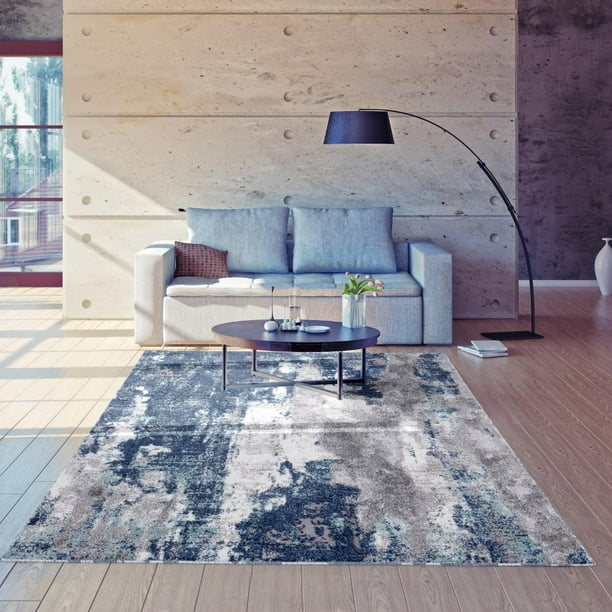 Luxe Weavers Lagos Collection 9086 Dark Grey 2x3 Modern Abstract Area Rug Luxe Weavers Lagos Collection 9086 Dark Grey 2x3 Modern Abstract Area Rug